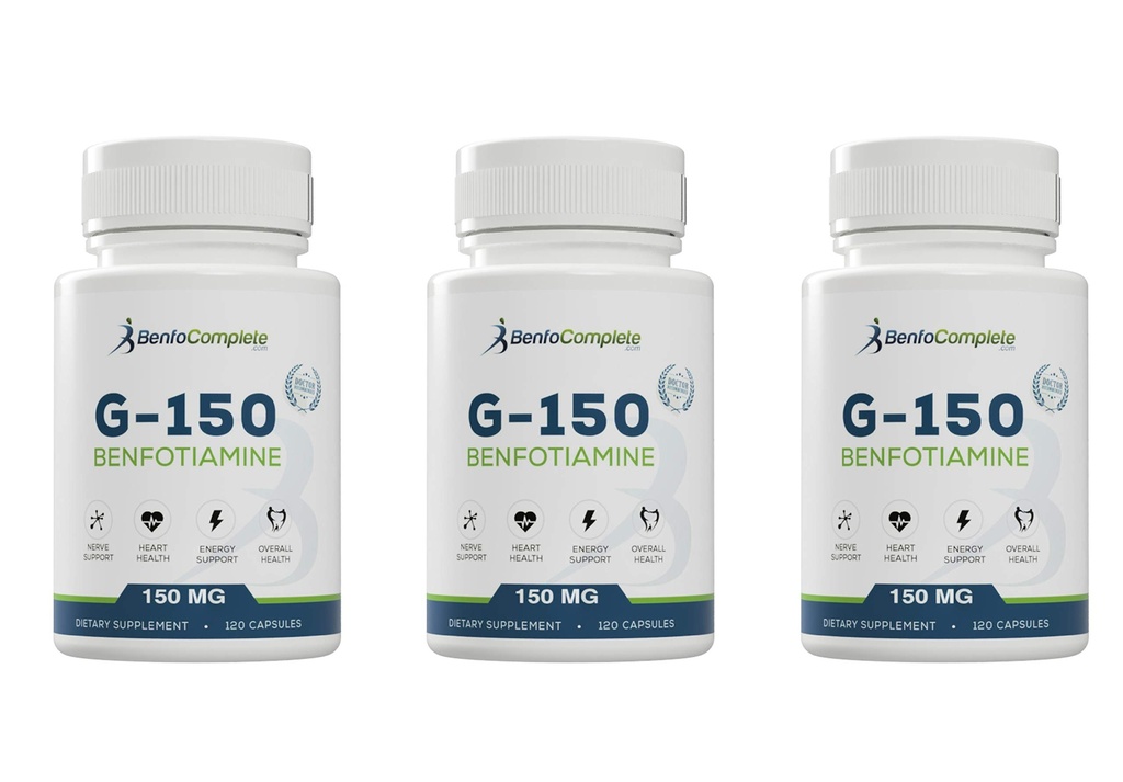 Benfotiamine 150Mg 120 Gelatin Capsules Per Şişe - 3 Şişenin Paketi