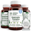 Doğal Nutra Quercetin Kompleksi Bromelain ve C C Citrus Bioflavonoid Supplement ile birlikte, Mevsimsel Değişiklikler ve Vücut Redness'e destek, Liver Health, 100 Vegan ve Vegetarian Capsules