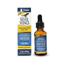 Doğal Pat Silver Wings Colloidal Silver Liquid - Geliştirilmiş Immune Support Supplement - 250ppm (1250mcg) - 1oz Dropper