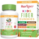 MARYRUTH'S Fiber Gummies for Kids | 2 Month Supply | Sugar Free | Soluble Fiber Supplement | Gut Health & Digestion Support | 3g Fiber per Gummy | Vegan | 60 Count