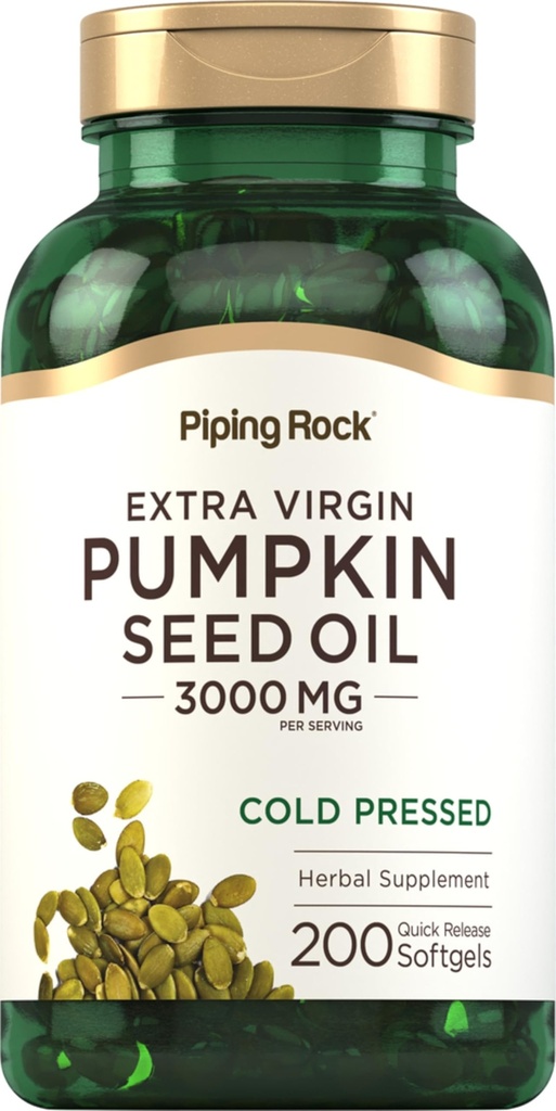 Piping Rock Swing Oil Yumuşakgel Capsules | 200 Kont | Cold Pressed Herbal Supplement | Ekstra Virgin with Omega 6 and 9 | Non-GMO, Gluten Free