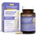 Daily Nouri Menopause Probiyotiks for Women | Hormonal Balance, Hot Flashes, Night Sweats & Gut Health | 3 Klinik olarak Studied Strains + Resveratrol & Omega | 30-Day Supply