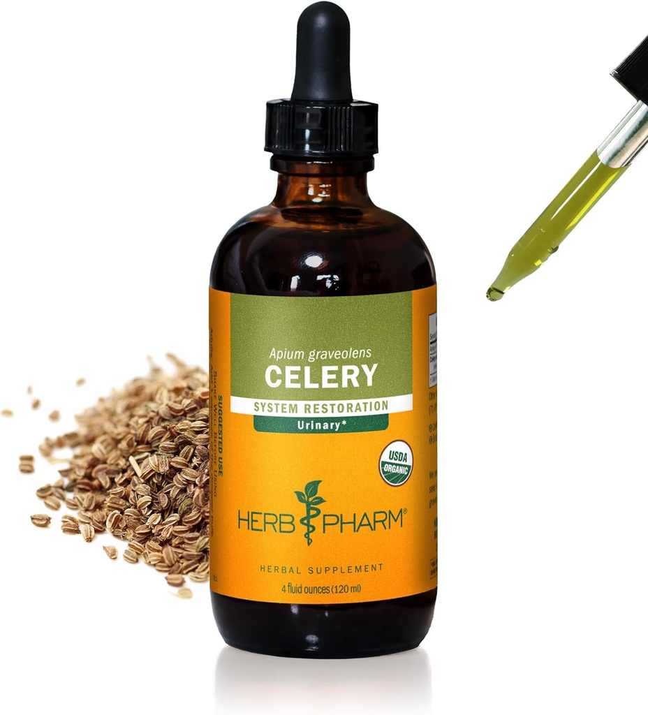 Herb Pharm, Urinary System Support için Organik Celery Tohumu Örttü - 4 Ounce