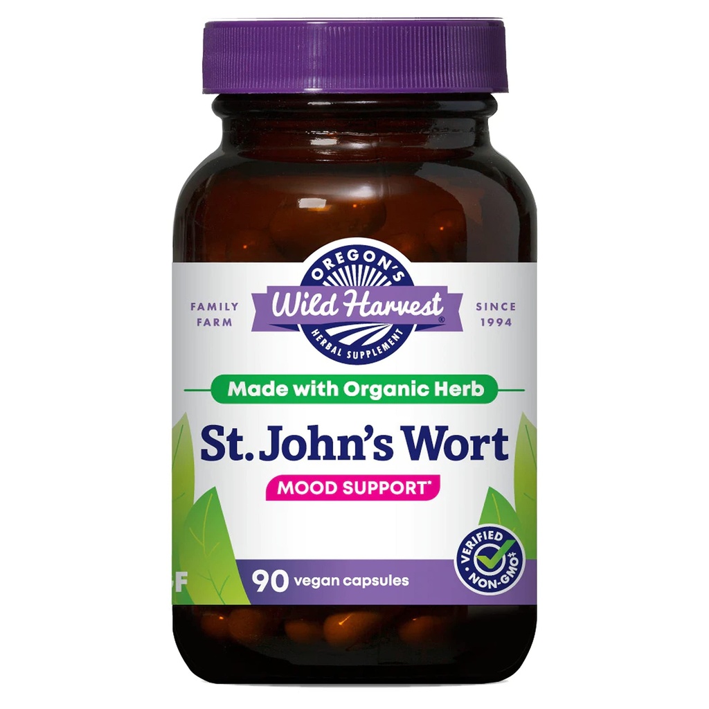 Oregon's Wild Harvest St John's Wort Supplement, 90 Count