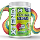 Xtend Original BCAA Toz Airheads Rainbow Berry Flavor, 7g BCAA ve 2.5g L-Glutamine, Sugar Free Post Workout Muscle Recovery Drink with Bolt Acids for Men & Women, 30 Services