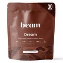 Beam Dream Sleep Toz – Melatonin, Magnezyum, L-Theanine, Reishi Mushroom & Apigenin Sleep Supplement, Sleepy Cocoa Bedtime Drink Mix, Brownie Batter Flavor, 30 Servisler