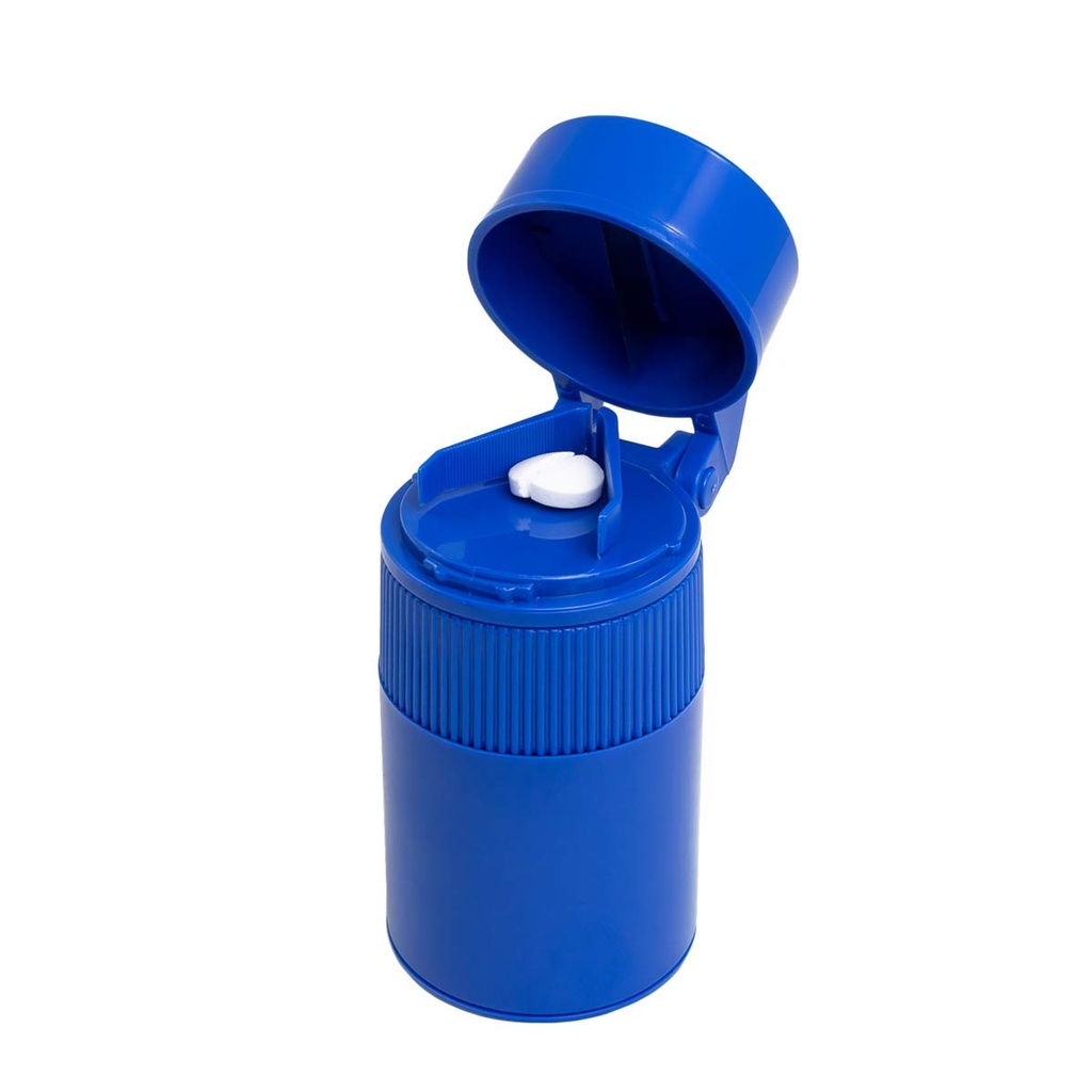 EZY DOSE Pill Crusher ve Bowl for Dogs and Pets, Daily Use, Safely Cuts and Crushes Pills, Vitaminler ve Tabletler, Doğru ve Kolay Kesme, Reçeteli İlaçlar için Büyük, Blue, BPA Free