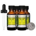 Lugol's Iodine / 2 Çözüm / 4 Oz in Four Amber Glass Şişes / Free Droppers /USA