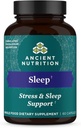 Ancient Nutrition Ashwagandha for Sleep Support, for Stress and Sleep Support, Promotes Mental Relaxation, Gluten Free, Paleo and Keto Friendly, 60 Capsules