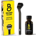 Ayıd Club Derma Roller & Beard Growth Oil - Mikroneedling Roller with 540 Titanyum Microneedles for Face, Body & Scalp - Sandalwood & Cedar Beard Oil ile Ayılar
