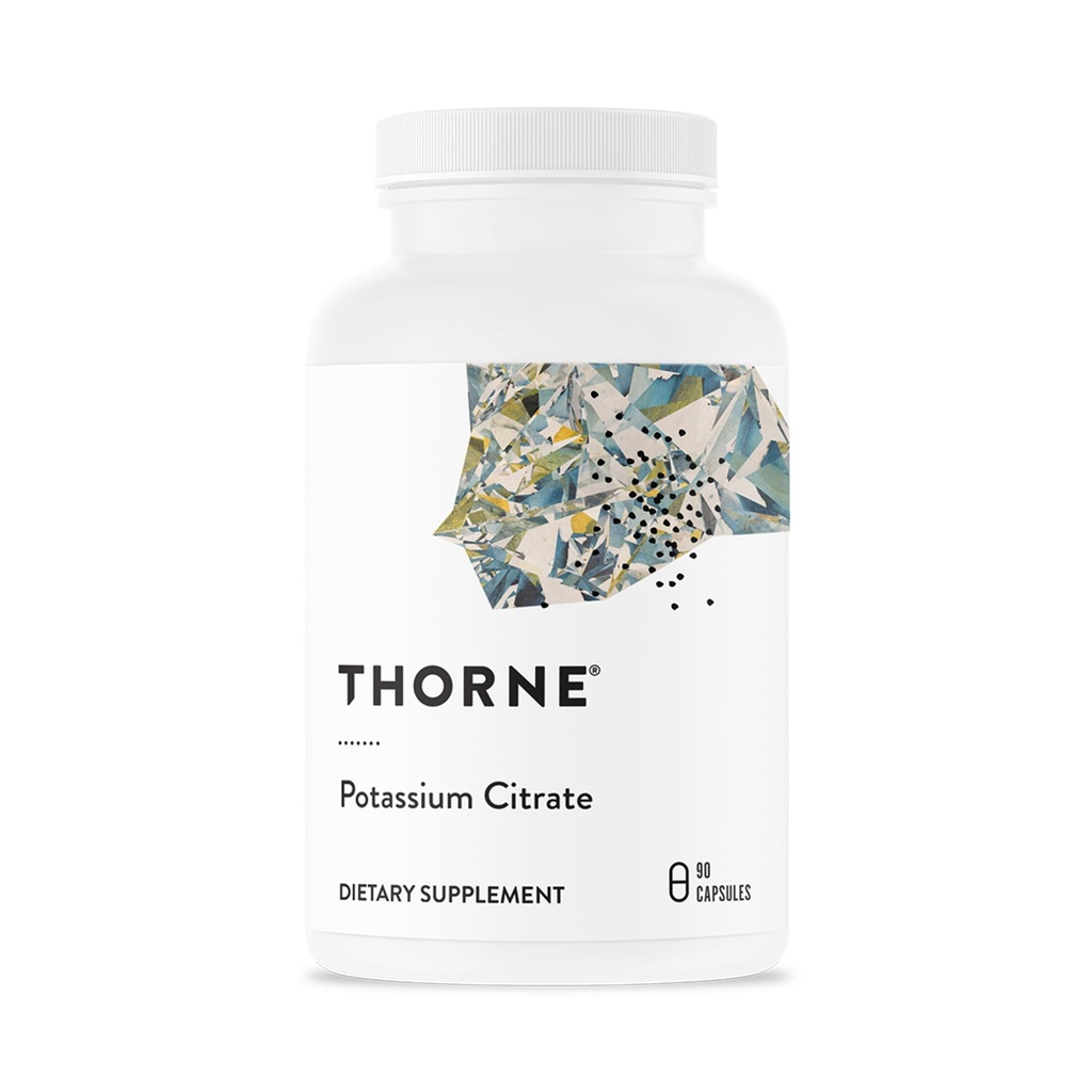 THORNE - Potasyum Citrate - Kidney, Kalp ve Skeletal Destek için Yüksek Lisanslı Potasyum Tamamı* - 90 Capsules