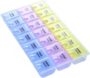 INVODA Pill Case 7 Day Weekly Pill Box with Drug Remember Pill Organizer - Morning Noon Evening Daily 21 Detachable Karşılaştırmalar