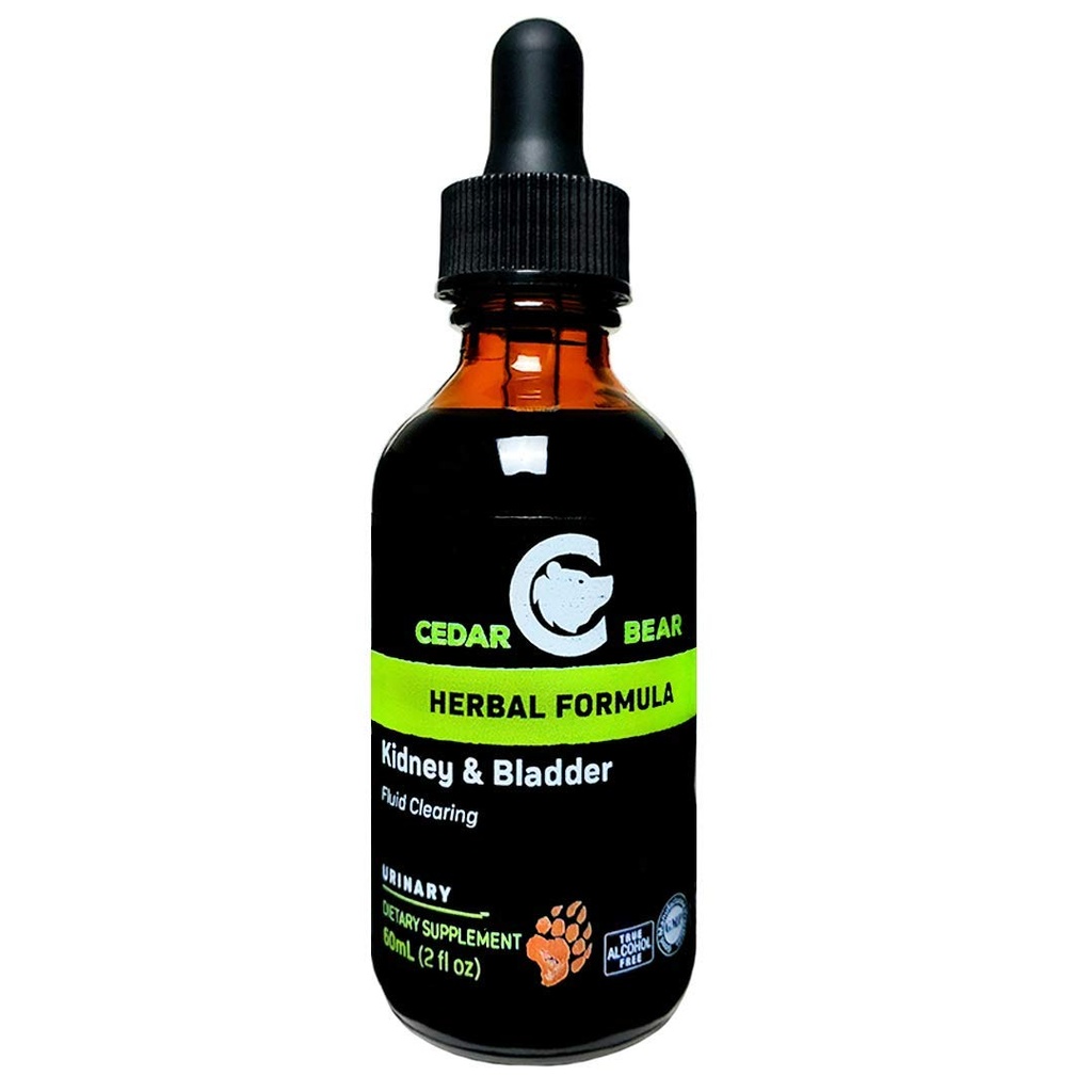 Cedar Bear Kidney & Bladder Bir Sıvı Herbal Supplement Bu Soothes, Tonlar ve Bladder ve Urinary System 2 Fl Oz Oz Oz