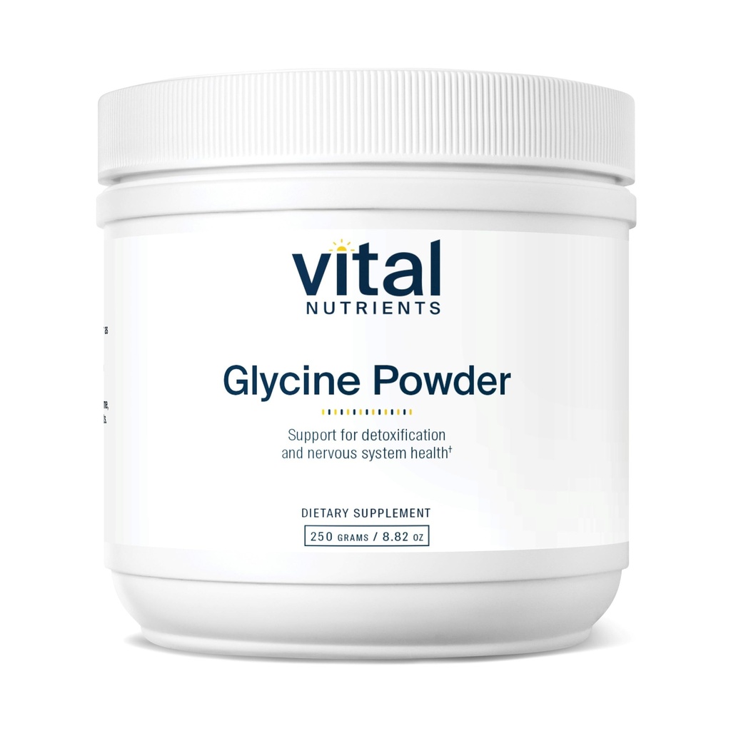 Vital Nutrients Glycine Toz 250g | Elmaslı Uyku, Stres Yardımı, Hafıza ve Bilişsel Destek* | Vegan Glycine Supplement | Gluten, Süt, Soy Free | Non-GMO | 625 Hizmetler