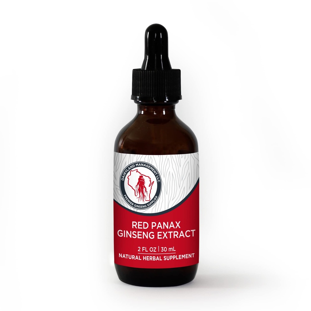 Sütland Red Ginsengi 2 FL oz - Red Panax Ginsengi Immune Desteği için - Gerçek Koreli Red BTC - Non-GMO, Gluten Ücretsiz BTC Sıvı - Real Use for Daily Use