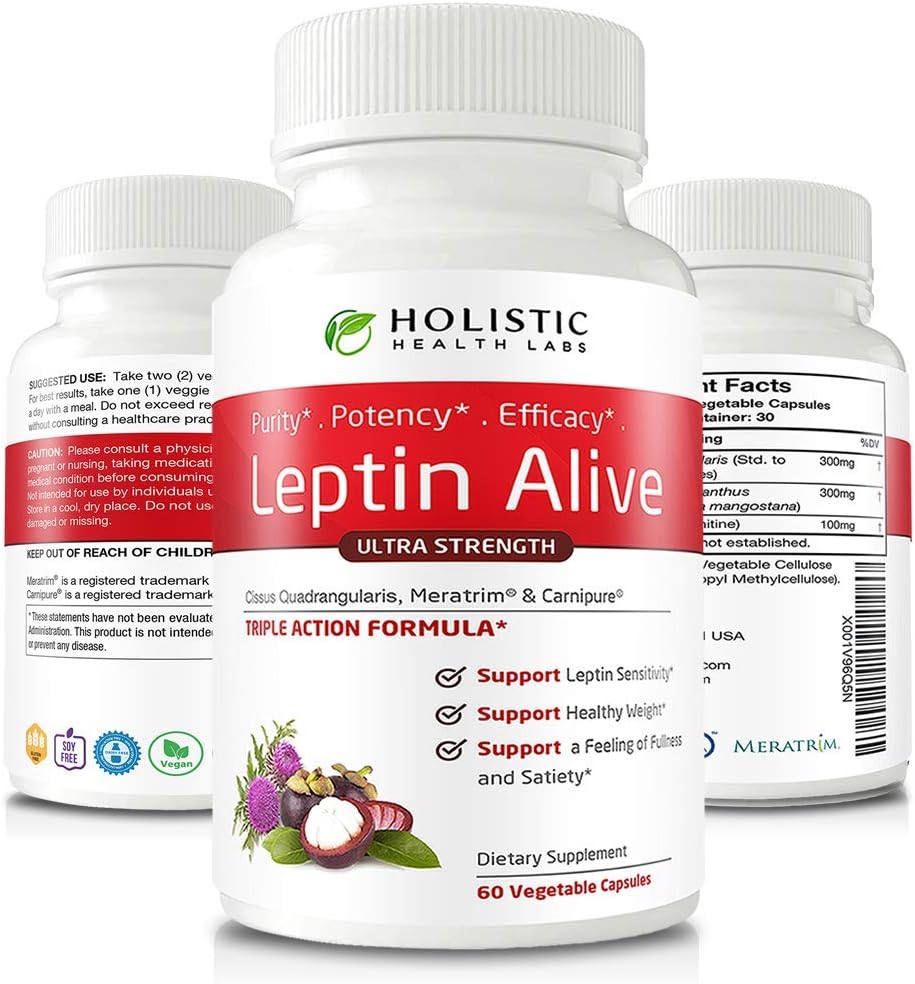 Holistic Health Labs Kadınlar için maksimum Ağırlık Yönetimi, Ekstra Güçlü - MeraTrim, Carnipure ve Cissus Quadularis Natural Metabolism Support and Cravings Management. 60 Veggie Capsules