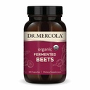 Dr. Mercola Organik Fermented Beets - Nitrik Oksit Desteği - USDA Organik, Non-GMO, Gluten-Free & Soy-Free - 60 Capsules