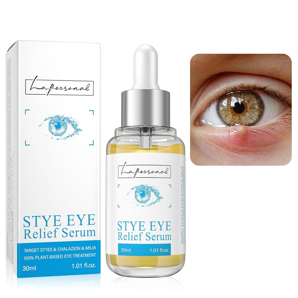 LA.PERSONAL Stye Eye Treatment, Chalazion Taker, Eye Serum for Styes Chalazion and Blepharitis Treatment, with Aokaya, Sea buckthorn oil & Caffeine 1.01 Fl oz/30 Ml