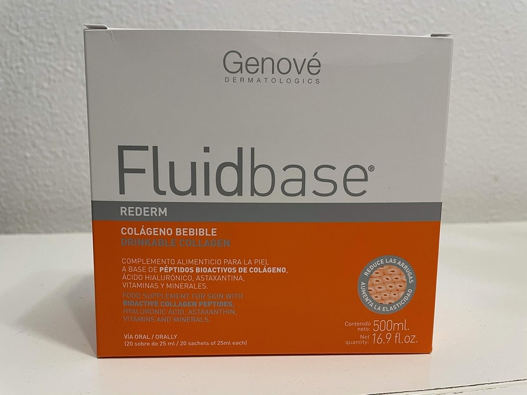Akışkanlarbase® Rederm İçeceklerli Collagen 20 sachets of 25 ml each. Colágeno Bebible