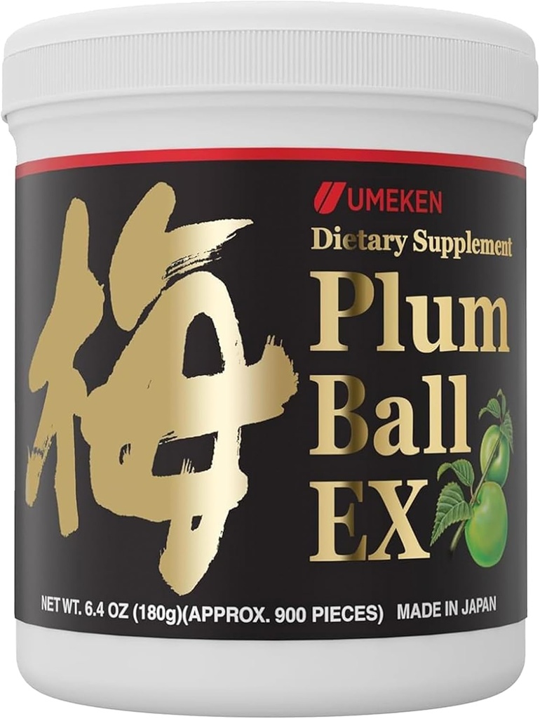 Umeken Plant Ball EX, Antioksis, Citrik Asit ve Mumefural, Daily Supplement, Japon Yeşil Tesisi, 3 Ay Supply, 6.4oz, 180g Şişe, 1 Paket