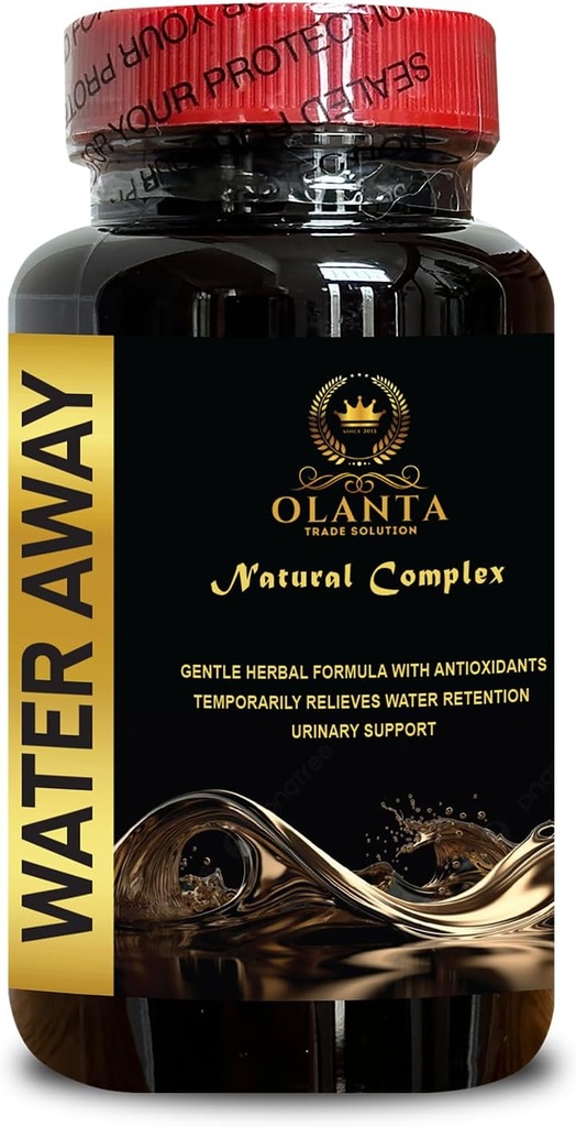 Water Away - Su Retention için Doğal Supplement, Kidney Temiz, Su Retention için Herbal diuretics, Süt Butle, Cranberry, Pomegranate - 1 Şişe