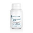 Biogena Vitamin D 2000 Vegan Formula - Sun Vitamin D3 Kalsiyum Aborpsiyon için Tamam, Immune Support - 60 Capsules**