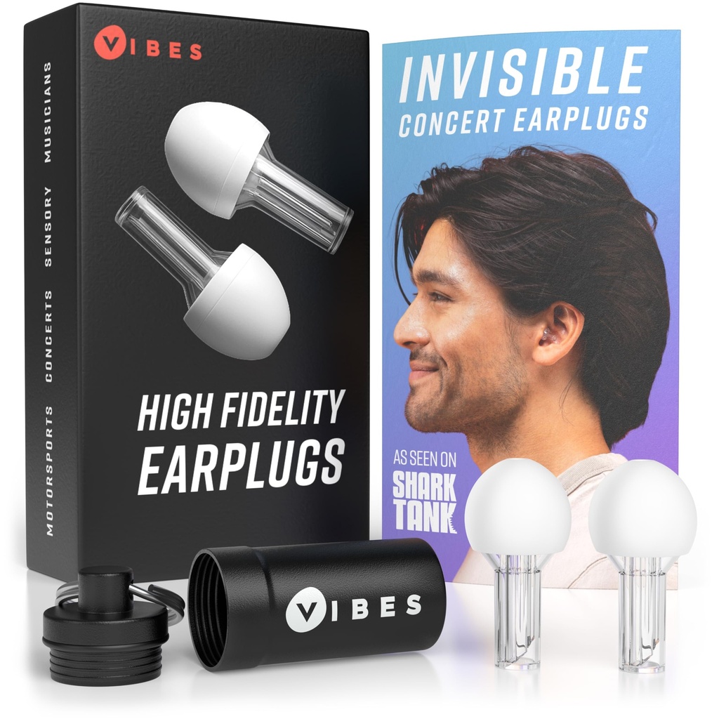 VIBES High Fidelity Concert Ear Plugs – Reusable Gürültü Konserler, Müzikçiler, Raves ve Canlı Etkinlikler - Loud Çevreler için Rahat Duyucu Koruma