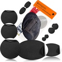AZengear Tamir Patches - Sular, Self-Adhesive, Tear-Cold-Heat-Resistant Polyester Kumaşı Ceket, Puffer, Karsuit, Ayakkabı, Tent, PVC, Giyim, Upholstery (Black)