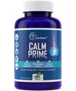 Calm Prime Stress Relief Supplement Non-Drowsy | Mood Support Supplement | Mood Boost | Vegan Daytime Stress Supplements Calm Aid | Stres Vitaminleri - Ashwagandha, Valerian Root - 60 Count