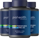 Pterostilbene Supplement (250 mg, 60 Capsules) | Klinik olarak Proven, Third-Party Tested Antioksi for Heart & Brain Health | Activates Longevity Genes (3 Pack)