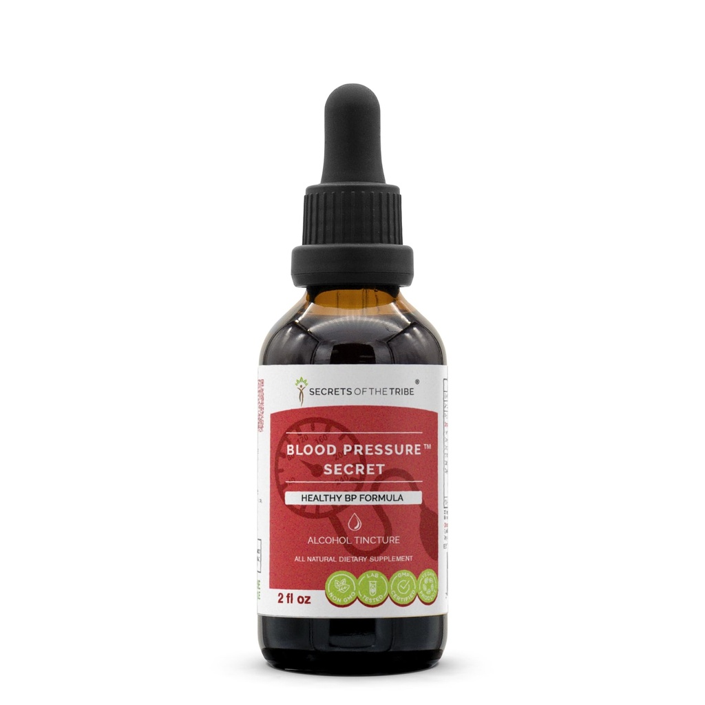 Kabilenin Sırları - Kan basıncı Gizli, Sağlıklı Circulation Formula, Herbal Supplement Mix Drops Alkol Sıvısı 2 fl ozz