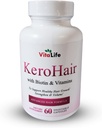 KeroHair Vitaminlerle Tamamlandı ve Biotin Güçlü ve Sağlıklı Saç Büyümesi için 60 Capsules - Saç Kaybının Önlenmesi | Onaylandı * Ekstra Biotin ve Vitamin B ile Zenginleştirilmiş