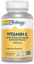 SOLARAY Vitamin C 1000 mg with Bioflavonoids Inter - Vitamin C Capsules with Rose HIPS and Acerola Cherry - Antioksi, Heart Health and Immune Support Supplement, Vegan, Non-GMO, 100 Hizmet