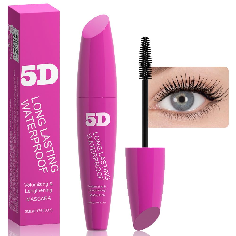 Black Voluming Curl Long-Wearing Mascara Smudge-Proof Intense Length Feathery Soft Full Lashes Suları Smudging Clumping,Cruelty Free Free