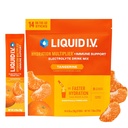 Sıvı I.V.® Hydration Multiplier +Immune Support - Tangerine | Elektrolyte Toz İçecek Mix | 1 Pack (14 hizmet)