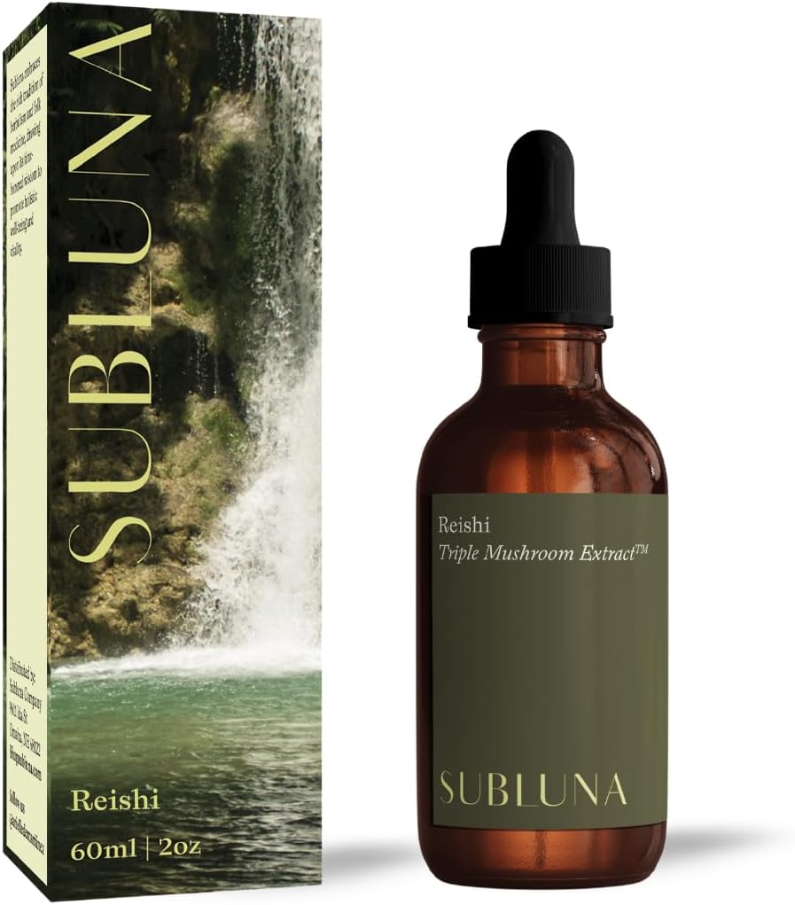 Reishi Mushroom Triple Extract Tincture – Immune Support, Stress Relief & Mood Balance Supplement – Güçlü Adaptogen – Mood & Relaxation için maksimum Potency Liquid Drops