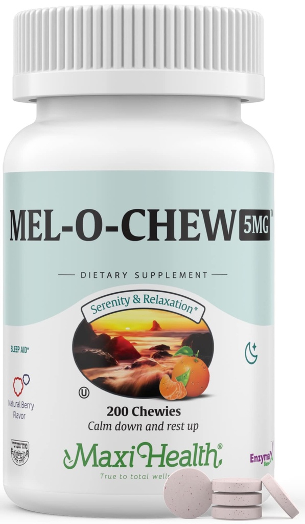 Maxi Health Melatonin 5 mg Ekstra-Strength Fast Acting Melatonin – Melatonin’le Doğal Uyku Uyuması – Sigara Bağımlılığı (200 Birim)