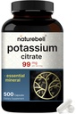 Potasyum Citrate Supplement 99 mg, 500 Capsules | Easy Absorbed Chelated Form – Essential Mineral Electrolyte Balance – Supports Muscle, Bone, & Heart Health – Non-GMOMO