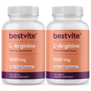 BESTVITE L-Arginine 1000 mg per Tablet (480 Tablet) (240 x 2) - Farm Grade - Arginine HCl ile kıyasla% 20 daha Pure Arginine - Nitrik Çimento Precursor*