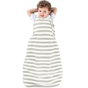Ecolino Organik Pamuk Bebek Uyku Sack - 2 Yıldızlı Bebek Giyilebilir Blanket - Toddler Uyku Bag Sack - 18-36 Ay - Gümüş