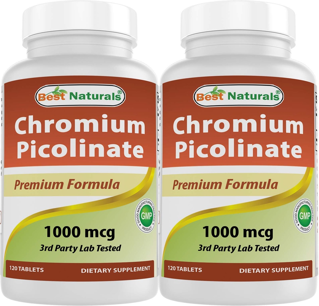 En iyi Naturals Chromium Picolinate 1000 mcg 120 Tablet (120 Kont (Pack of 2))