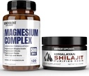 Magnesium Complex with 5 Best Forms & Himalayan Shilajit Resin - 4 Month Supply of 500mg Magnesium Glycinate, Oxide, Taurate, Chelate, Magnesium Citrate - 85+ Trace Minerals for Energy