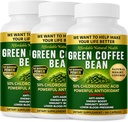 Green Coffee Bean Extract, 100% Pure Green Coffee Bean Capsules, 50% Chlorogenic Acid, 10,000 mg Strength, 180 Capsules, 6 Month Supply, Non-GMO and Gluten Free, Traditional Herbal Supplement