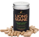 Lion's Mane Mushroom, 60 Capsules | 500 mg Her, Nerve Büyüme Faktörü (NGF) & Nootropic (Focus, Memory, BDNF), Hot Water Extract, Wood Grown, Fruiting Bodies, %30 Beta-D-Glucans