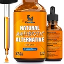 Cat Antibiyotik Cough & Allergies ile Yardım Ediyor - Kediler için UTIs ve Digestive Moments - HIPS & Ortaklar Desteği - Çekici Tavuk Tadı - 2 Oz Şişe