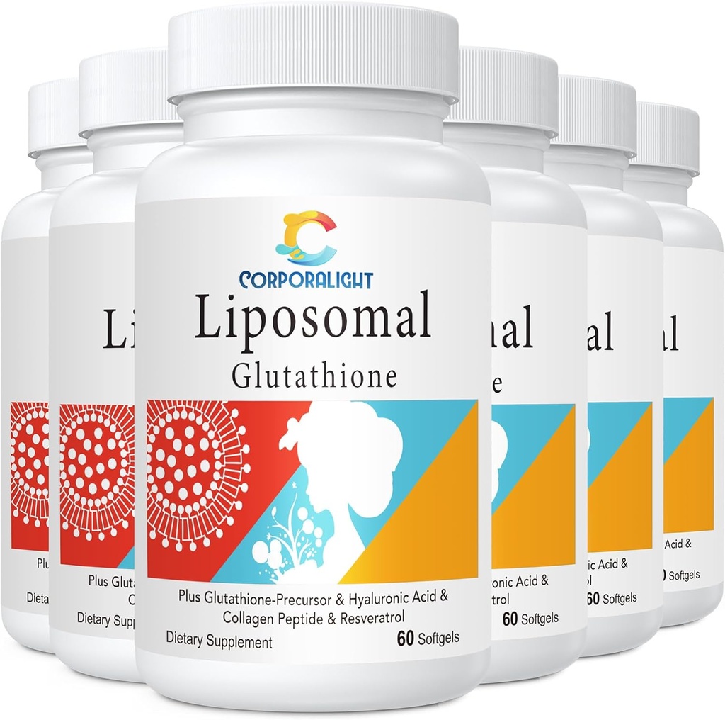 Liposomal Glutathione Softgels, Geliştirilmiş Abhidrasyon - Liposomal Teslimat, Active Form L-Glutathione, Cellular, Immune Function & Liver Detox, Rich in Antioxy Formula, Gluten Free, 360 Softgels