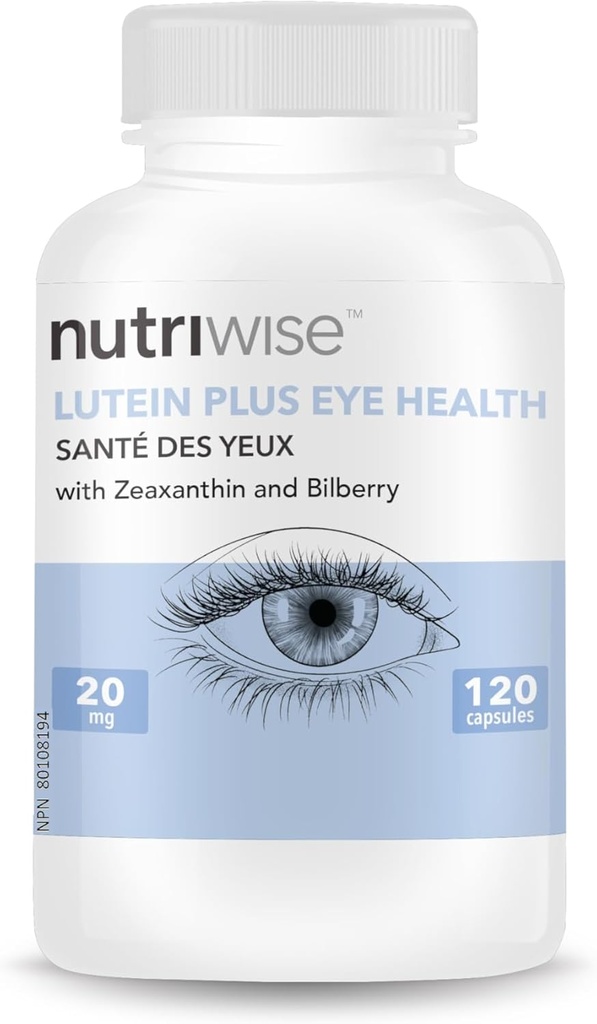 NutriWise Lutein Plus Antioksidan for Eye Health (Bilberry Zeaxanthin Lutein)