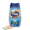 TUMS Smoothies Ekstra Güçlü Antacid Chewable Tabletler Kalpburnu Yardımı için, Assorted Meyve - 60 Kont (kısa 1)