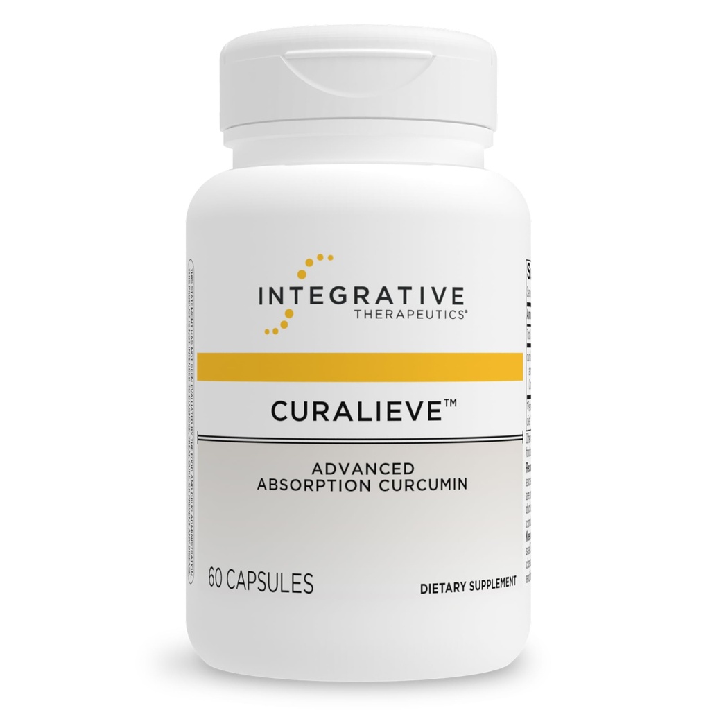 Bütünleştirici Tedaviler Curalieve - Antioksit Desteği için Korcumin Formula * - Yüksek Abhidrasyon Curcumin - Vegan, Gluten-Free & Dairy-Free - 60 Capsules (30 hizmet)