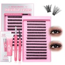 Arıtles Lash Clusters Kit Love Expressing 60D 80D 9-18mm Eyelash Clusters Kit 280par Bireysel Lash Extension D Curl 3D Fluffy false Eyelash Extension DIY K009